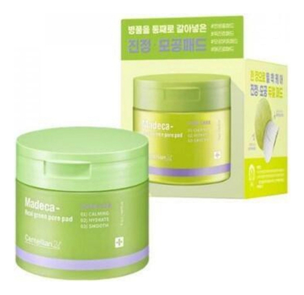 Centellian24 Успокаивающие пэды для лица Madeca Real Green Pore Pad 60шт