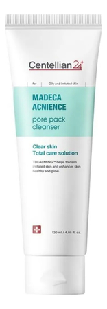 Centellian24 Экспресс-маска для лица очищающая поры Madeca Acnience Pore Pack Cleanser 120мл