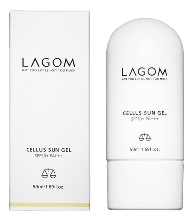 LAGOM Увлажняющий легкий солнцезащитный крем-гель для лица Cellus Sun Gel SPF50+ PA++ 50мл