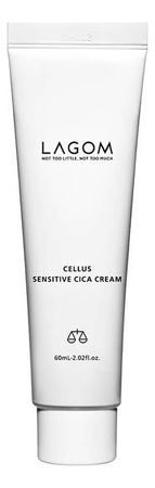 LAGOM Успокаивающий барьерный крем для лица с центеллой Cellus Sensitive Cica Cream 60мл