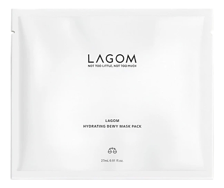 LAGOM Увлажняющая тканевая маска для лица Hydrating Dewy Mask Pack