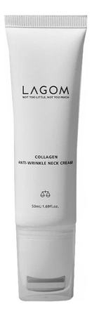 LAGOM Омолаживающий крем для лица, шеи и зоны декольте Collagen Anti-Wrinkle Neck Cream 50мл