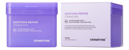 Dermafirm Тонизирующие пэды для лица Soothing Repair Toning Pad R4 180мл