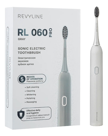 Revyline Электрическая зубная щетка Grey RL 060 PRO