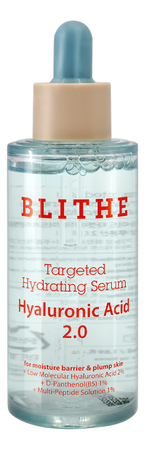 Blithe Увлажняющая сыворотка для лица с гиалуроновой кислотой Targeted Hydrating Serum Hyaluronic Acid 2.0 50мл