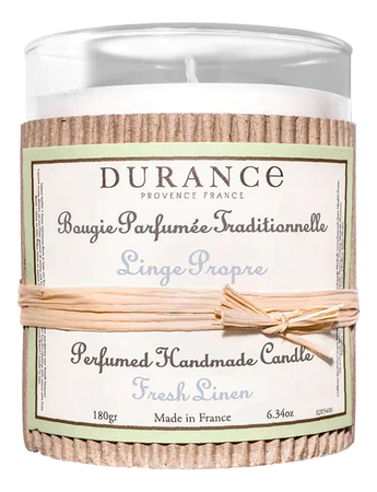 Durance Ароматическая свеча Perfumed Handmade Candle Fresh Linen (свежее белье)