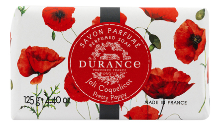 Durance Мыло Savon Solide Pretty Poppy 125г (мак)