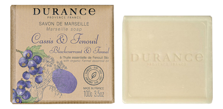 Durance Мыло Savon Blackcurranl Fennel 100г (черная смородина и фенхель)