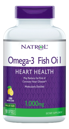 Natrol Биодобавка Omega-3 Fish Oil 1,000mg