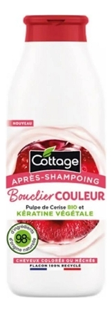 Cottage Кондиционер для волос с органической вишней и кератином Conditioner Color Shield Organic Cherry Pulp 250мл