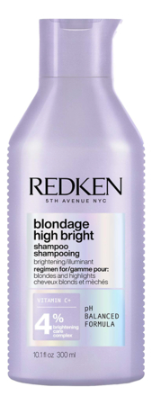 Redken Шампунь для яркости натуральных и окрашенных волос Blondage High Bright Shampoo