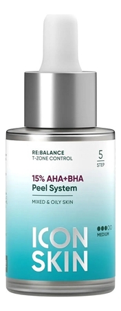 ICON SKIN Пилинг для лица Re:Balance 15% AHA+BHA Peel System 30мл