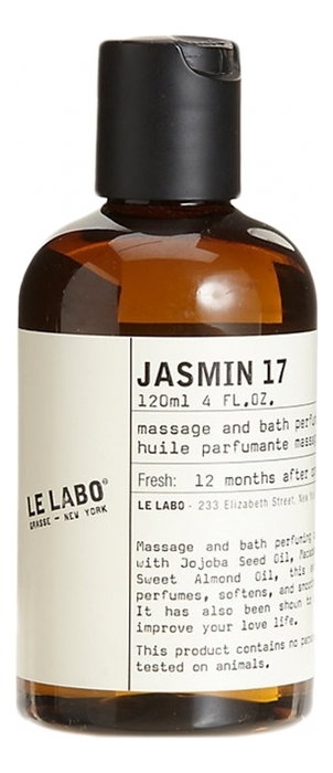 

Jasmin 17: масло для массажа и ванны 120мл, Jasmin 17