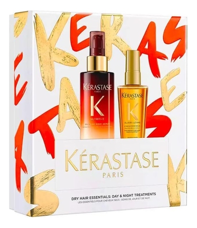 KERASTASE Набор для волос (масло Elixir Ultime 50мл + ночная сыворотка Nutritive 90мл)