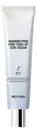 Pretty Skin Солнцезащитный крем выравнивающий Diamond Pure Pink Tone-Up Sun SPF50+ PA++++ 50мл