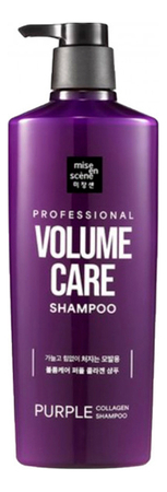 Mise En Scene Шампунь для придания объема волосам Volume Care Purple Collagen Shampoo 680мл