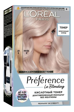 L'oreal Кислотный тонер для волос Preference