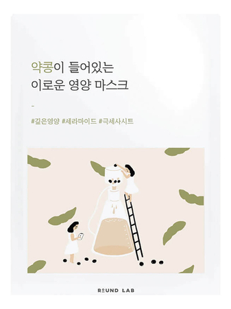 Round Lab Питательная тканевая маска для лица с экстрактом сои Soybean Nourishing Mask Sheet 27мл