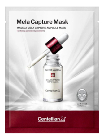 Centellian24 Тканевая маска для сияния кожи лица Madeca Mela Capture Ampoule Mask 25мл