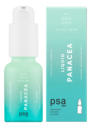 PSA Укрепляющий восстанавливающий бустер для лица Liquid Panacea Centella & Kombucha Firming Recovery Booster 15мл