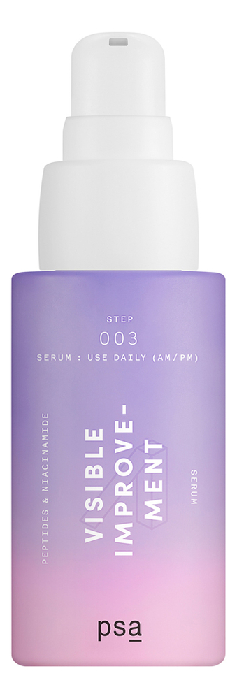 

Сыворотка для лица с пептидами и ниацинамидом Visible Improvement Peptides & Niacinamide Serum 30мл