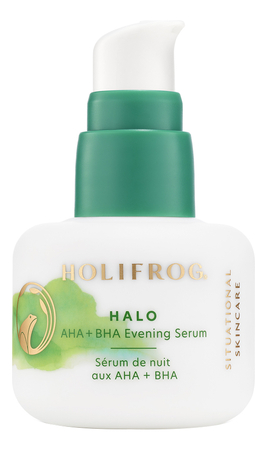 HOLIFROG Ночная обновляющая сыворотка для лица с AHA и BHA-кислотами Halo AHA + BHA Evening Serum 30мл