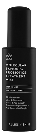 Allies of Skin Увлажняющий мист для лица с пробиотиками ниацинамидом и серебром Molecular Saviour Probiotics Treatment Mist 50мл