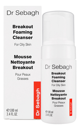 Dr. Sebagh Очищающая пенка для жирной кожи лица и кожи с акне Breakout Foaming Cleanser 100мл