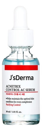 J'sDerma Сыворотка для лица с ниацинамидом и цинком Acnetrix Control AC Serum 30мл