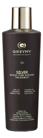 GREYMY Кератиновый крем для восстановления и выпрямления волос Silver Result Keratin Treatment