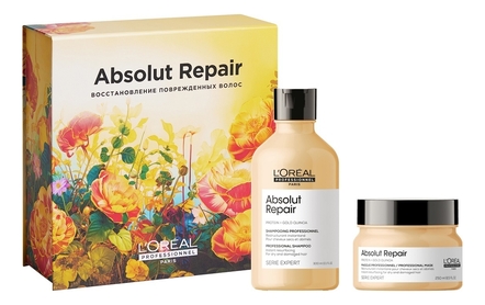 L'Oreal Professionnel Набор для поврежденных волос Absolut Repair (шампунь 300мл + маска 250мл)