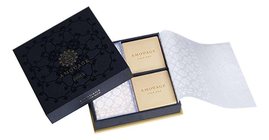 Amouage Gold For Men: мыло 4*50г