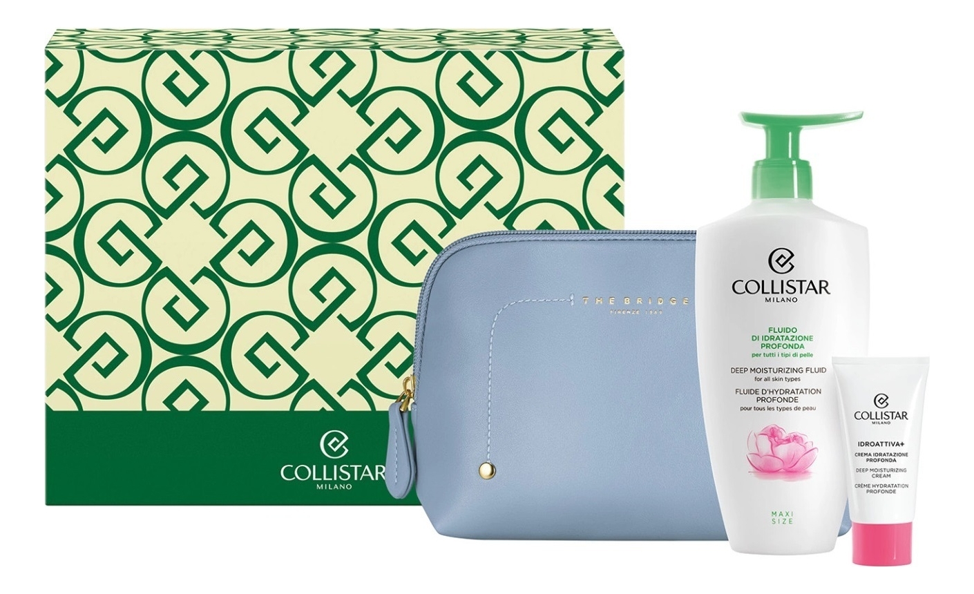 

Набор (флюид д/тела Fluido Di Idratazione 400мл + увлажняющий крем д/лица IdroAttiva+ Crema 25мл + косметичка)