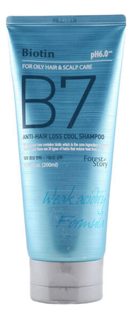 Welcos Шампунь для волос с охлаждающим эффектом Forest Story B7 Anti-Hair Loss Cool Shampoo