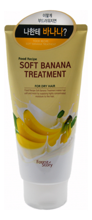 Welcos Бальзам для волос с ароматом банана Forest Story Soft Banana Treatment 300мл