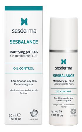 Sesderma Себорегулирующий гель для лица Sesbalance Mattifying Gel Plus 30мл