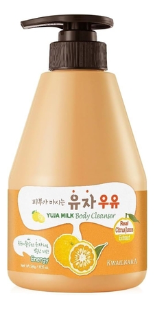 Welcos Гель для душа с экстрактом юдзу Kwailnara Yuja Milk Body Cleanser 560г