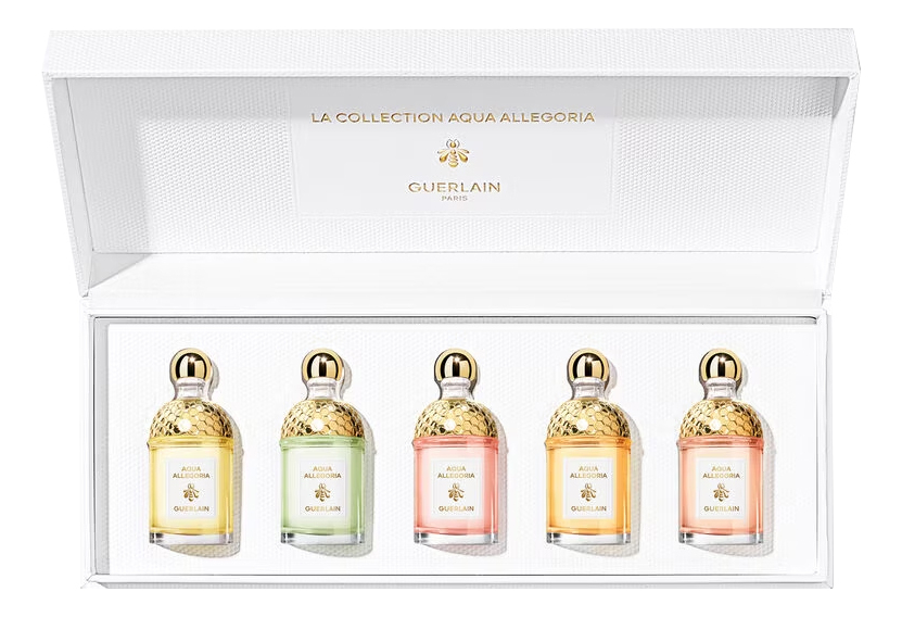 

Aqua Allegoria Collection Set : туалетная вода 5*7,5 (Nerolia Vetiver + Mandarine Basilic + Bergamote Calabria + Rosa Rossa + Pera Granita), Aqua Allegoria Collection Set