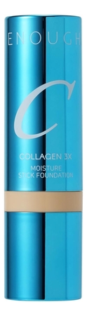 Enough Тональный стик для лица с коллагеном Collagen 3X Moisture Stick Foundation SPF50+ PA++++ 14г