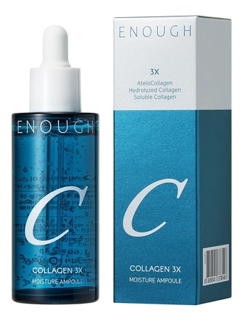 Enough Сыворотка для лица с коллагеном Collagen 3X Moisture Ampoule 50мл