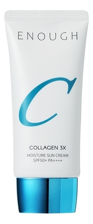 Enough Солнцезащитный крем для лица с коллагеном Collagen 3X Moisture Sun Cream SPF50+ PA++++ 50г