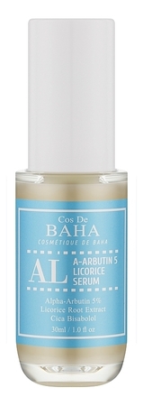 Cos De Baha Сыворотка для лица осветляющая AL A-Arbutin 5% Licorice Serum 30мл