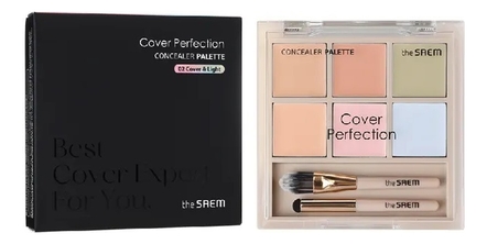 The Saem Консилер для лица Cover Perfection Concealer Palette Cover & Light 12г