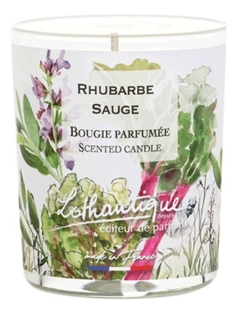 Lothantique Ароматическая свеча Ревень и шалфей Rhubarbe Sauge Candle 160г