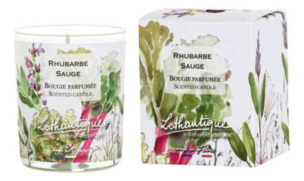 Lothantique Ароматическая свеча Ревень и шалфей Rhubarbe Sauge Candle 160г