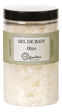 Lothantique Ароматическая соль для ванн Sel De Bain Olive 460г