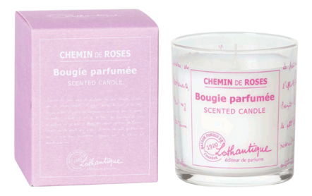 Lothantique Ароматическая свеча Розовый сад Chemin De Roses Candle 140г