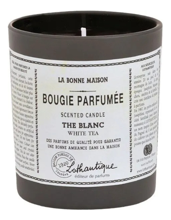 Lothantique Ароматическая свеча Белый чай La Bonne Maison The Blanc Candle 160г