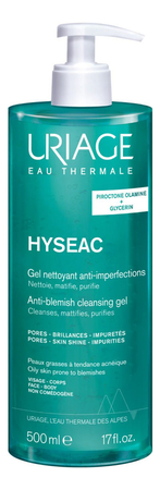 Uriage Очищающий гель для лица против несовершенств кожи Hyseac Anti-blemish Cleansing Gel