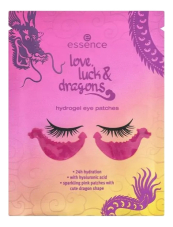 essence Гидрогелевые патчи для кожи вокруг глаз Love Luck & Dragons Hydrogel Eye Patches